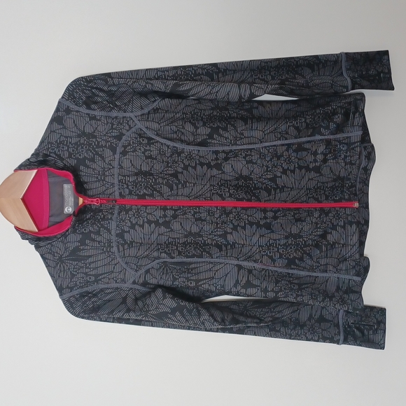 ✨3/$25✨ Mondetta Gray and Pink Floral Athletic Jacket - S - Picture 1 of 11